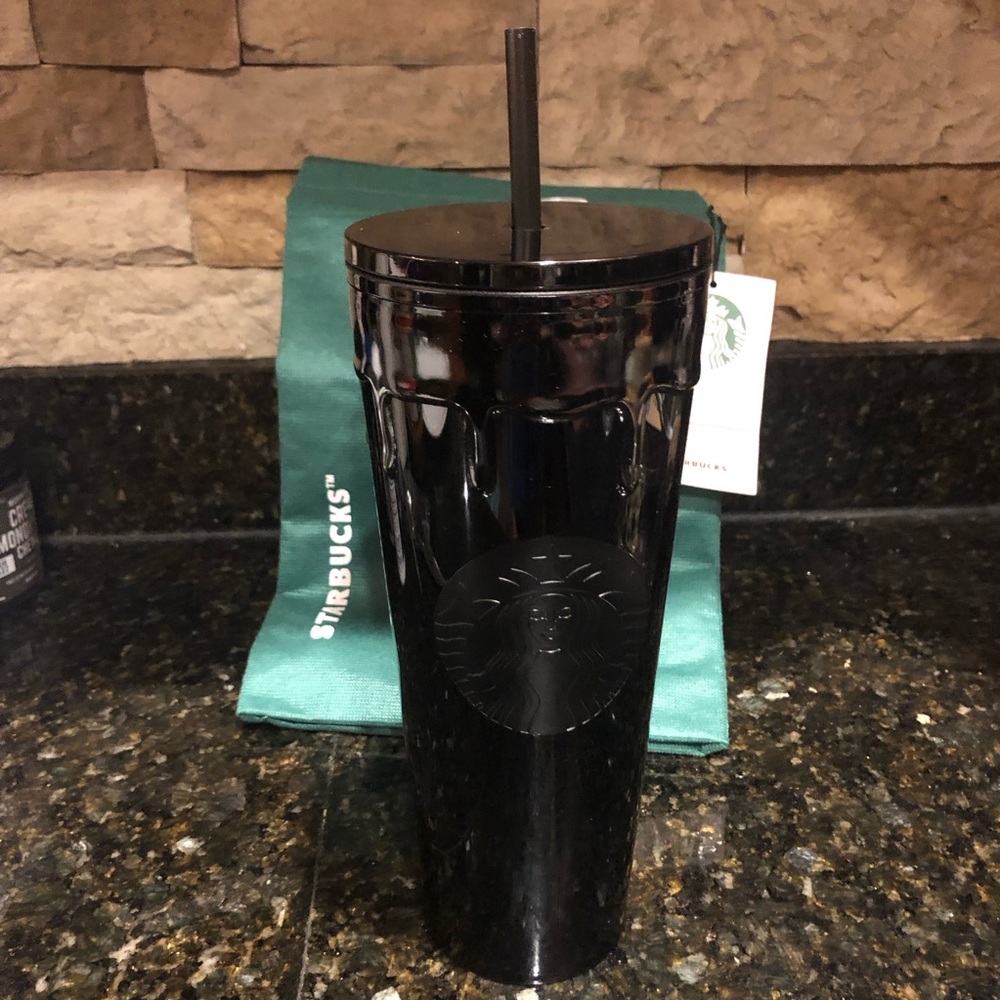 2024 Matte Black Drip Starbucks Slime Halloween Venti Tumbler NWT